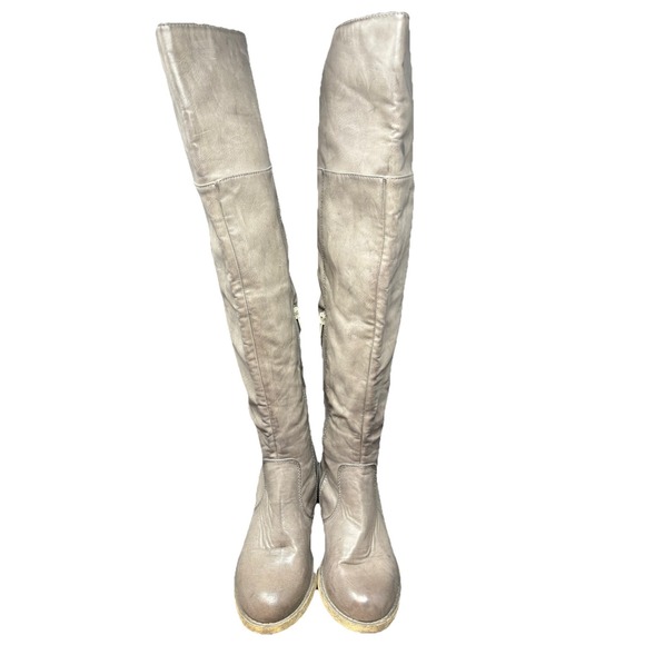 MIA Tamara Over The Knee Boots Women's Size 6 Gray Taupe - Picture 2 of 9
